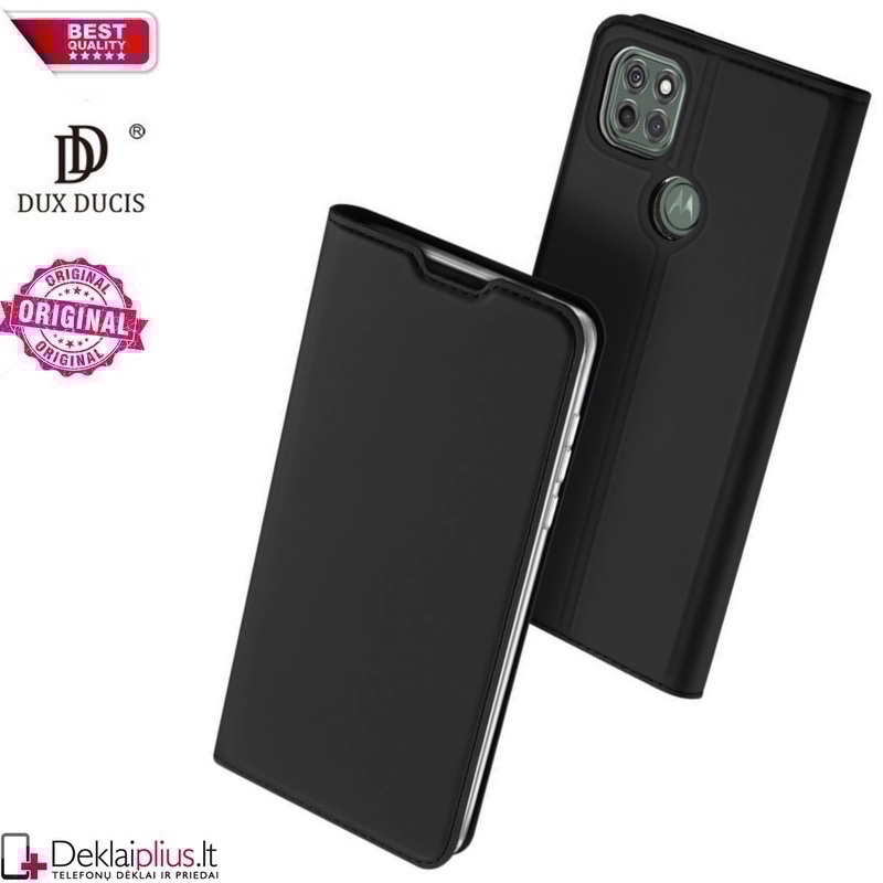 Dux Ducis dirbtinės odos atverčiamas dėklas - juodas (Motorola Moto G9 Power) Dux Ducis dirbtinės odos atverčiamas dėklas - juodas (Motorola Moto G9 Power)